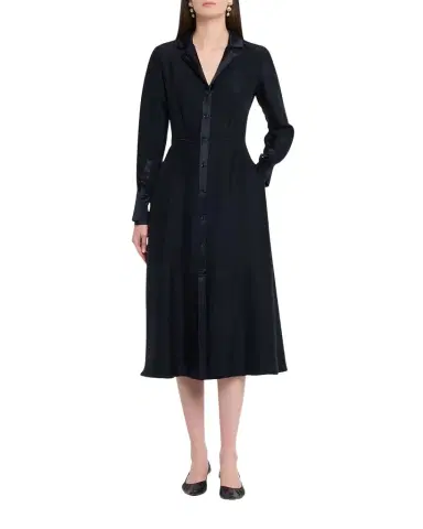 Jason Wu Collection Washed Twill Layered Midi Shirtdress | Thumbnail 1 Jason Wu Collection Washed Twill Layered Midi Shirtdress | Thumbnail 1