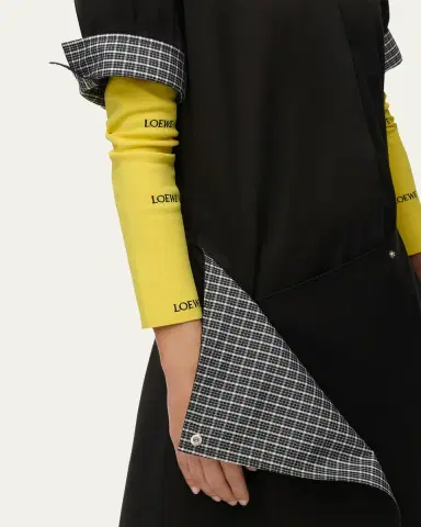 Loewe Wrapped Short-Sleeve Midi Shirtdress | Thumbnail 4 Loewe Wrapped Short-Sleeve Midi Shirtdress | Thumbnail 4