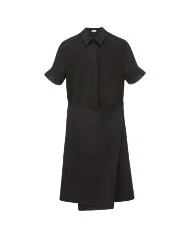 Loewe Wrapped Short-Sleeve Midi Shirtdress | Thumbnail 1 Loewe Wrapped Short-Sleeve Midi Shirtdress | Thumbnail 1