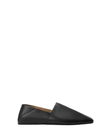 Loewe Men's Origami Leather Square-Toe Slippers | Thumbnail 1