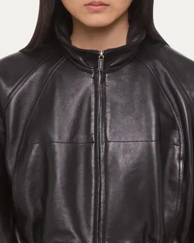 Helmut Lang Leather Bomber Jacket | Thumbnail 5 Helmut Lang Leather Bomber Jacket | Thumbnail 5