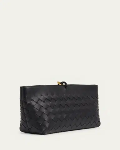 Bottega Veneta Andiamo Knot-Embellished Leather Clutch Bag | Thumbnail 3 Bottega Veneta Andiamo Knot-Embellished Leather Clutch Bag | Thumbnail 3