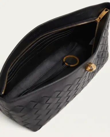 Bottega Veneta Andiamo Knot-Embellished Leather Clutch Bag | Thumbnail 4 Bottega Veneta Andiamo Knot-Embellished Leather Clutch Bag | Thumbnail 4