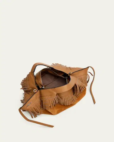 3.1 Phillip Lim Luna Mini Fringe-Trim Suede Crossbody Bag | Thumbnail 4 3.1 Phillip Lim Luna Mini Fringe-Trim Suede Crossbody Bag | Thumbnail 4