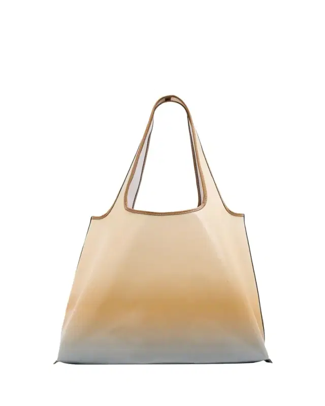 Ombre Coated Canvas Market Tote Bag Ombre Coated Canvas Market Tote Bag