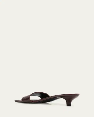 TOTEME Lizard Leather Kitten-Heel Sandals | Thumbnail 4 TOTEME Lizard Leather Kitten-Heel Sandals | Thumbnail 4
