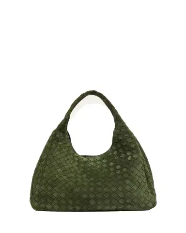 Bottega Veneta Campana Large Suede Shoulder Bag | Thumbnail 1 Bottega Veneta Campana Large Suede Shoulder Bag | Thumbnail 1
