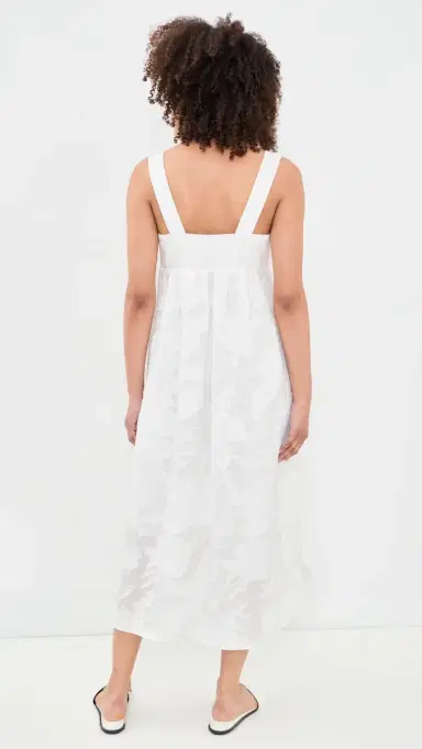 Vince Coupe Mixed Media Dress Off White | Thumbnail 3
