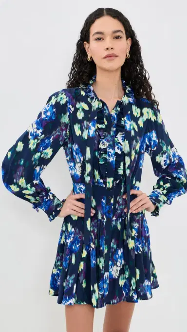 Ulla Johnson Viola Silk Mini Dress Evening Bloom 6 | Thumbnail 2
