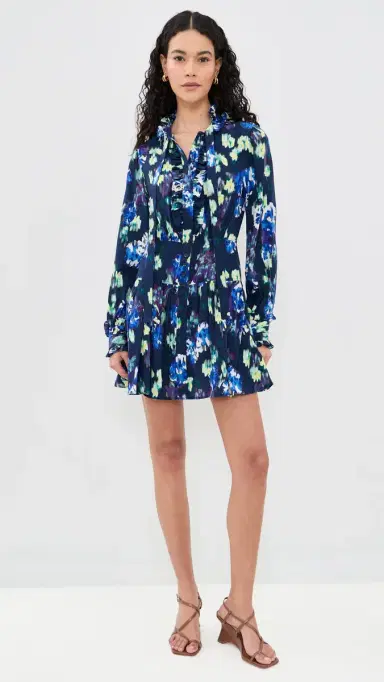 Ulla Johnson Viola Silk Mini Dress Evening Bloom 6 | Thumbnail 5