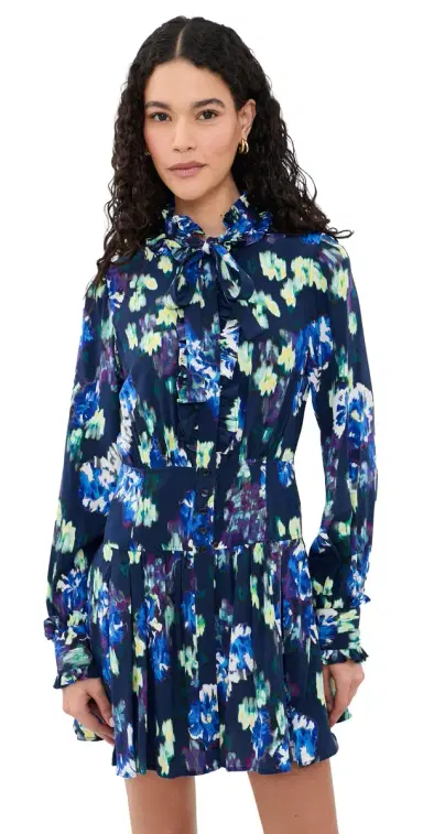 Ulla Johnson Viola Silk Mini Dress Evening Bloom 6 | Thumbnail 1