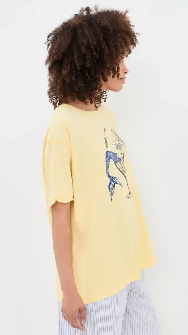 Free People Best Coast Tee ermaid Combo | Thumbnail 4