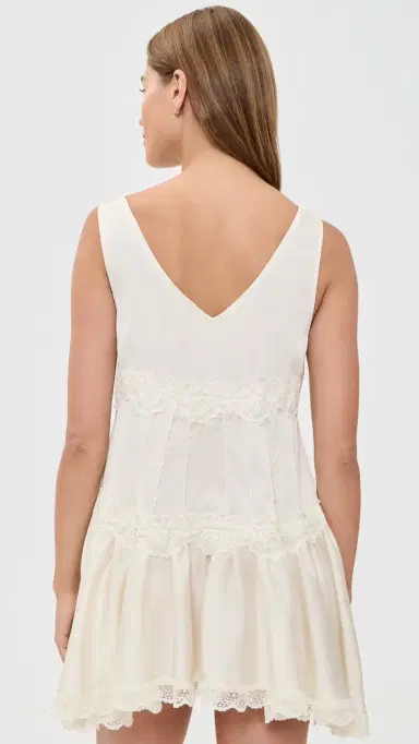 Free People In This Groove Mini Slip Dress Tofu L | Thumbnail 3