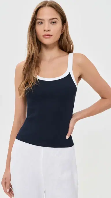 Velvet Belle Tank Top Navy/White L | Thumbnail 2