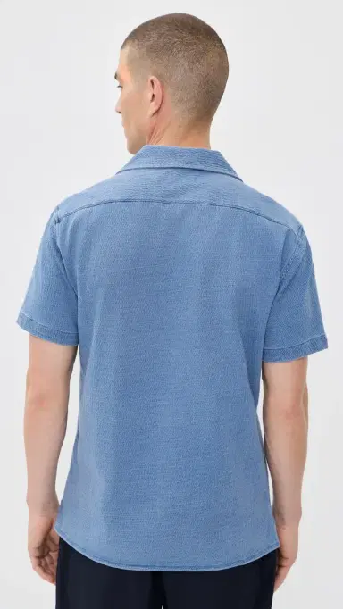 Taylor Stitch The Hawthorne Shirt Washed Indigo Crepe | Thumbnail 3