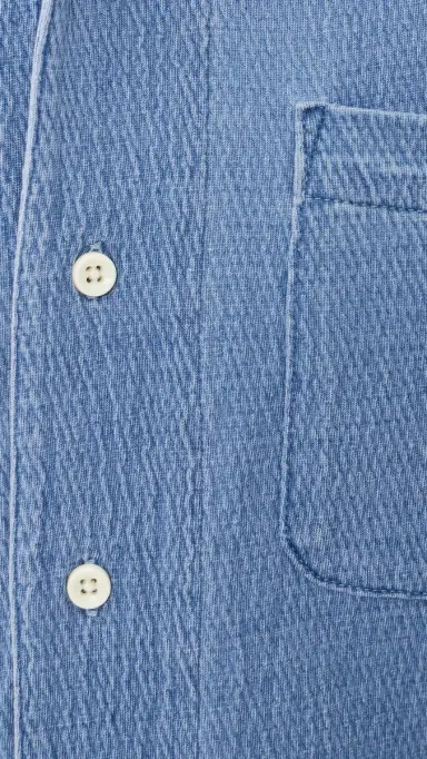 Taylor Stitch The Hawthorne Shirt Washed Indigo Crepe | Thumbnail 6