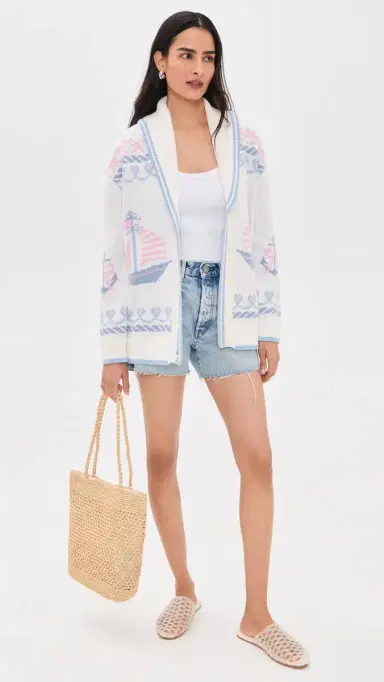 LoveShackFancy Aribella Cardigan eaglass Kiss | Thumbnail 5 LoveShackFancy Aribella Cardigan eaglass Kiss | Thumbnail 5