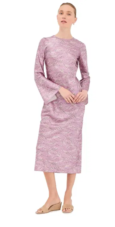 Veronica Beard Midi Gemma Dress Orchid Haze Multi | Thumbnail 1 Veronica Beard Midi Gemma Dress Orchid Haze Multi | Thumbnail 1