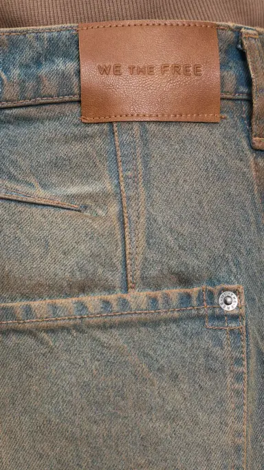 Free People Good Luck Mid Rise Barrel Jeans Lost In The Desert 27 | Thumbnail 6