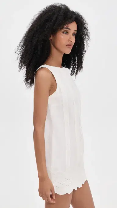 Show Me Your Mumu Ciao Mini Dress White Eyelet Embroidery | Thumbnail 4