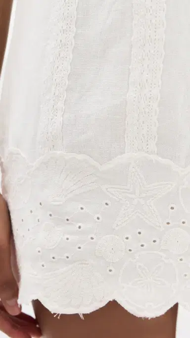 Show Me Your Mumu Ciao Mini Dress White Eyelet Embroidery | Thumbnail 6
