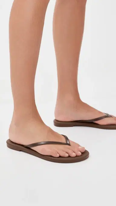 TKEES Aqua Jelly Flip Flops Brun | Thumbnail 3