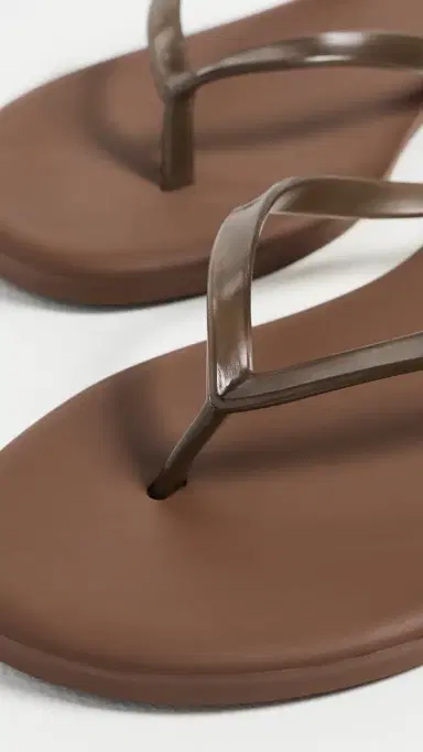 TKEES Aqua Jelly Flip Flops Brun | Thumbnail 6