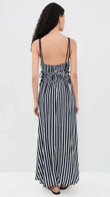 Faherty Sunbeam Dress Spellbound Coastal Stripe L | Thumbnail 3
