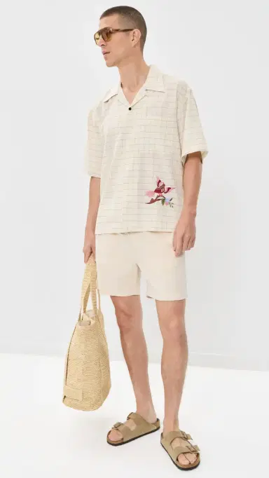Kardo Rohit Hand Embroidered Shirt Natural M | Thumbnail 5 Kardo Rohit Hand Embroidered Shirt Natural M | Thumbnail 5