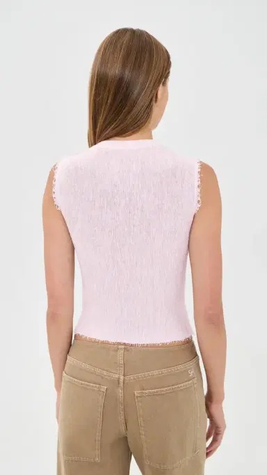 Helmut Lang Raw Edge Tank Pink M | Thumbnail 3 Helmut Lang Raw Edge Tank Pink M | Thumbnail 3