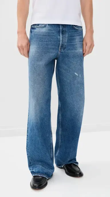 Acne Studios 1981 Wide Leg Jeans Mid Blue | Thumbnail 2