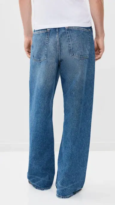 Acne Studios 1981 Wide Leg Jeans Mid Blue | Thumbnail 3