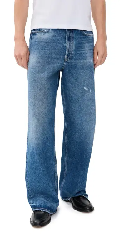 Acne Studios 1981 Wide Leg Jeans Mid Blue | Thumbnail 1