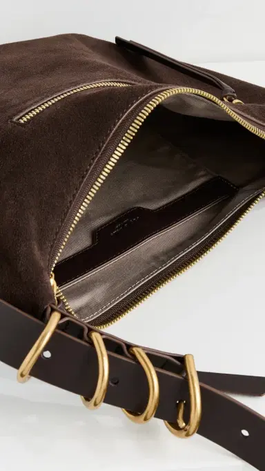 rag & bone Mercer Medium Hobo Bag Choc | Thumbnail 6