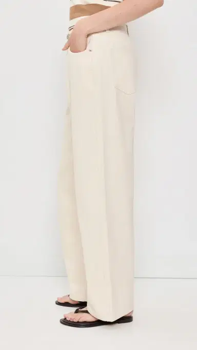 PARKE Wide Leg Jeans Cream 30 | Thumbnail 4