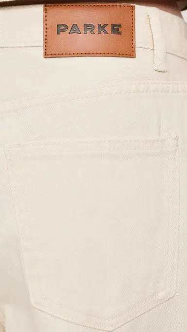 PARKE Wide Leg Jeans Cream 30 | Thumbnail 6