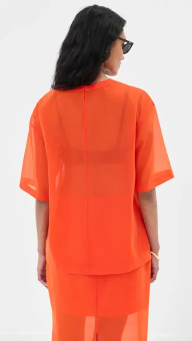 LE BOP Caroline Organza Tee Clam Bake M | Thumbnail 3 LE BOP Caroline Organza Tee Clam Bake M | Thumbnail 3