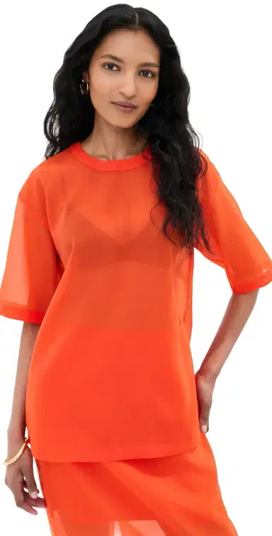 LE BOP Caroline Organza Tee Clam Bake M | Thumbnail 1 LE BOP Caroline Organza Tee Clam Bake M | Thumbnail 1