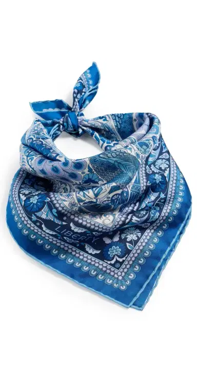 LIBERTY Peacock Garden Silk Scarf | Thumbnail 1