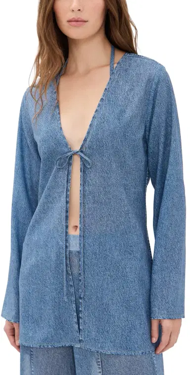 rag & bone Miramar Crinkle Coverup Top minet S | Thumbnail 1