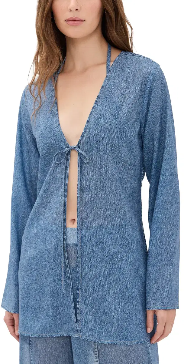 rag & bone iramar Crinkle Coverup Top minet