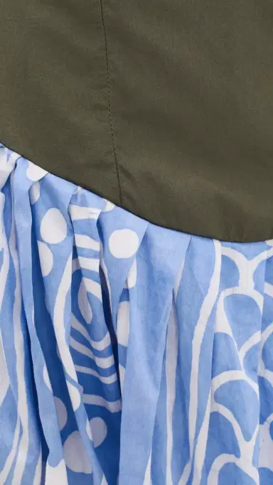 Busayo Dupe Bubble Dress Green & Blue | Thumbnail 6 Busayo Dupe Bubble Dress Green & Blue | Thumbnail 6