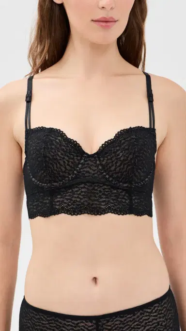 b.tempt'd by Wacoal b. tempt'd by Wacoal Untamed Demi Longline Bralette Night S | Thumbnail 2