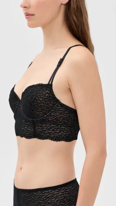 b.tempt'd by Wacoal b. tempt'd by Wacoal Untamed Demi Longline Bralette Night S | Thumbnail 4