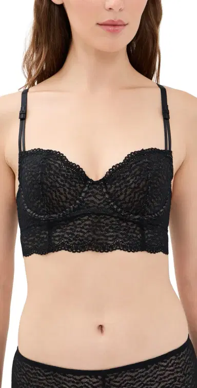b.tempt'd by Wacoal b. tempt'd by Wacoal Untamed Demi Longline Bralette Night S | Thumbnail 1