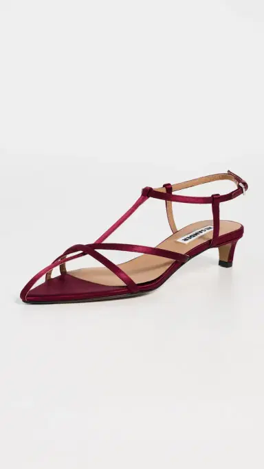 Jil Sander Cage Low Heel Sandals Cherry 40 | Thumbnail 2