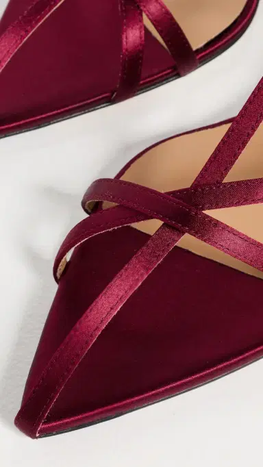 Jil Sander Cage Low Heel Sandals Cherry 40 | Thumbnail 6