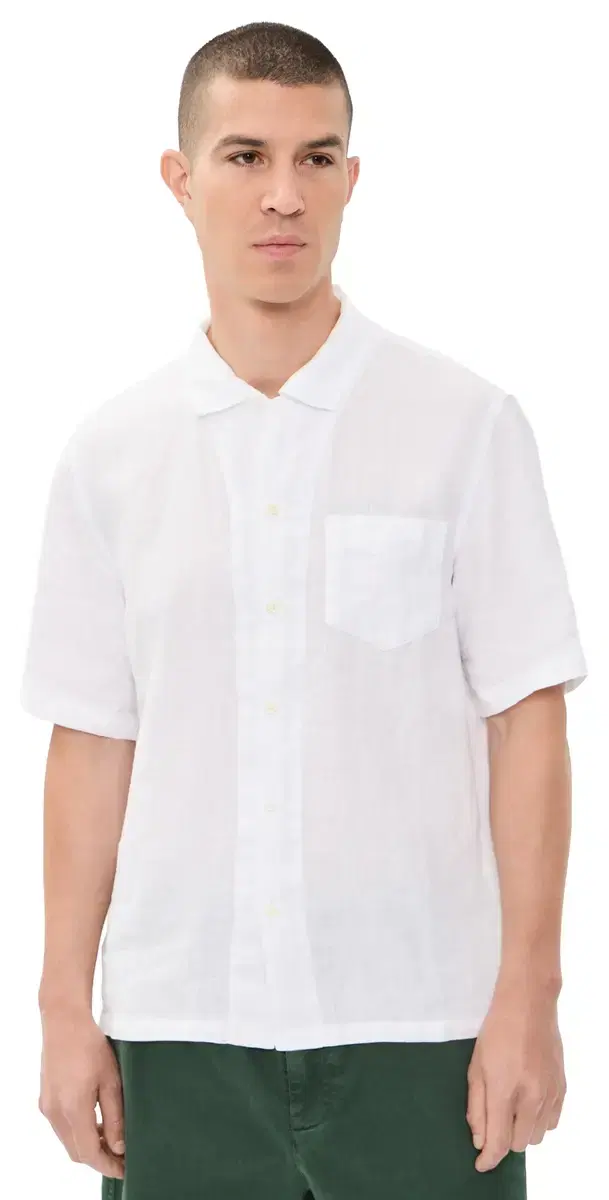Linen Camp Shirt White
