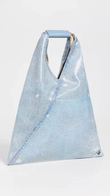 MM6 Maison Margiela Small Japanese Handbag Bleached Denim One Size | Thumbnail 4 MM6 Maison Margiela Small Japanese Handbag Bleached Denim One Size | Thumbnail 4