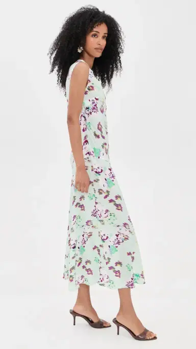 Ulla Johnson Elowen Silk Dress Oasis | Thumbnail 4